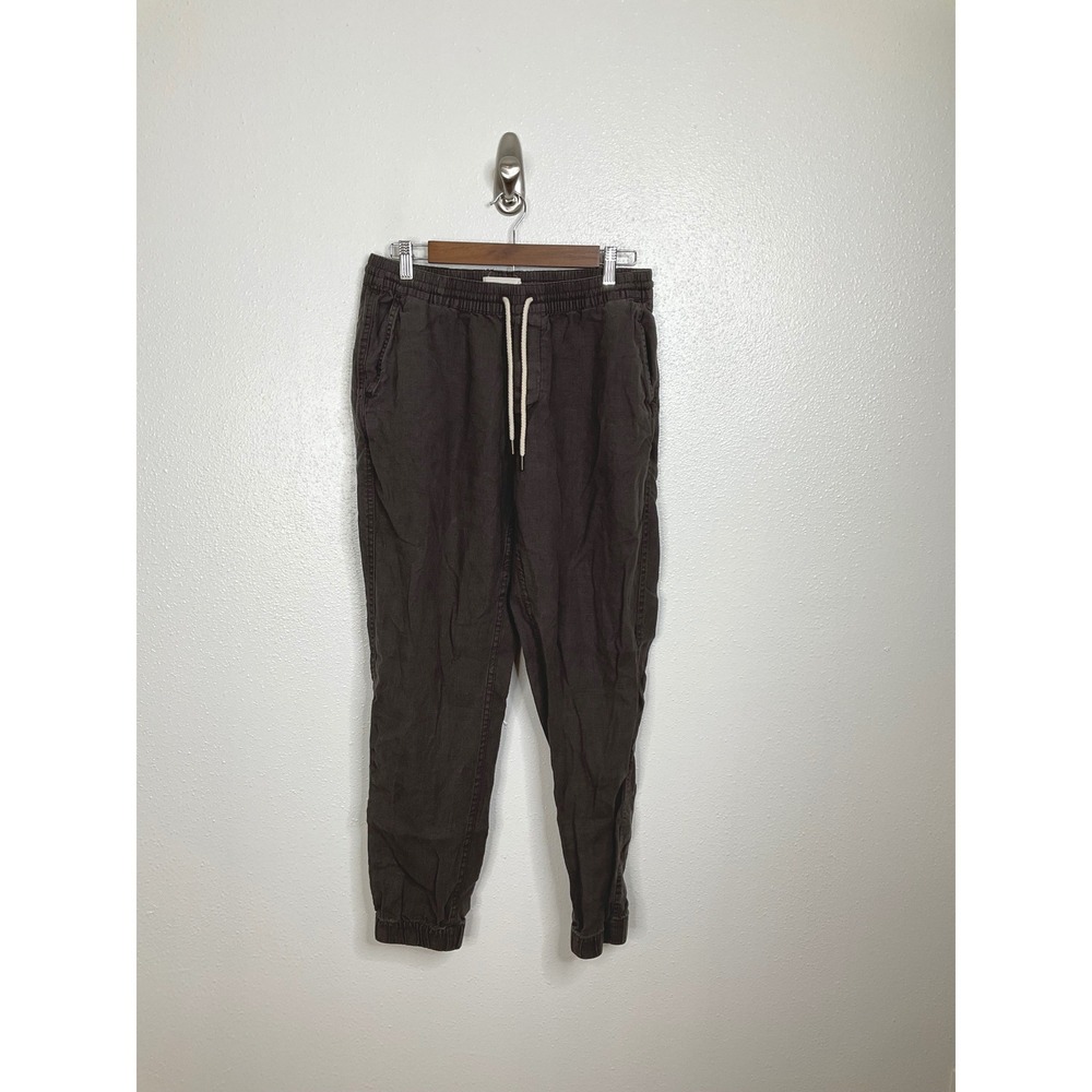 Taylor Stitch Mens Apres Pants Brown 100% Hemp Joggers Size Medium